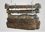 Coffins of the lady Taanetenmes, and cartonnage of the lady Tamen