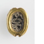 Scarab in its gold mounting