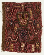 Fragment de textile à décor anthropomorphe