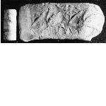 Cylinder seal with hunting scene