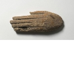Hand of a coffin