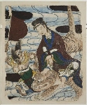 Fragment of a mural painting: zodiac figure: the tiger