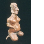 Woman in childbirth position