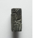 Cylinder seal with two winged ibexes