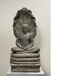 Meditating Buddha protected by the Naga