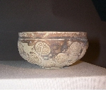 Colour-coated hemispherical bowl