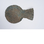 Mirror with large decorated appendage
