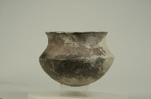 Carinated vase with flaring rim