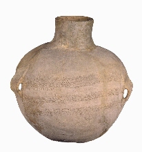 Globular vase with cylindrical neck