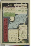 Meisho Edo hyakkei 名所江戸百景 (One hundred famous views of Edo): album with 120 prints; grey silk cover