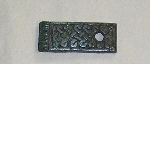 Rectangular plate with Celtic knots decoration