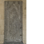 tombstone of Sybille, abbess of Florival