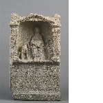 Votive altar with inscription and the depiction of the goddess Nehalennia