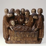 Fragment of a retable: Entombment of the Virgin Mary