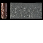 Cylinder seal with ruler and two bulls