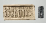 Cylinder seal with adoration scene